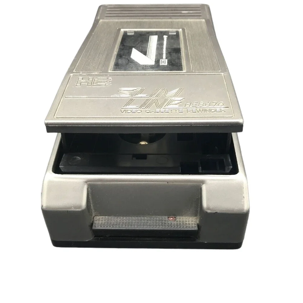 VTG HE8670 SLIMLINE VHS VIDEO CASSETTE TAPE REWINDER‎ TESTED WORKS - Picture 2 of 8